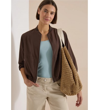 Chaqueta de color liso con...